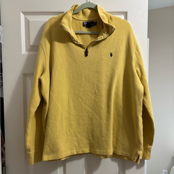 Ralph Lauren Yellow Zip-Up Sweater
